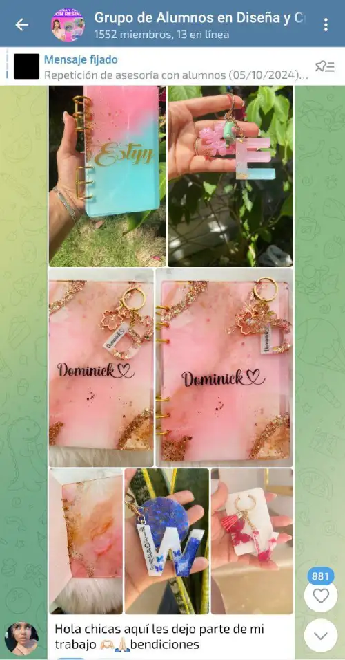 testimonios curso accesorios resina epoxi